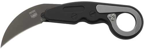 Columbia River 4040 Provoke 2.41" Plain Anodized Aluminum Black Handle Folding